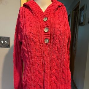 Style & Co Hooded Sweater, Size Medium